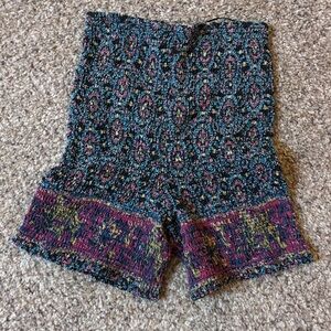 Free People Cotton Smocked Shorts